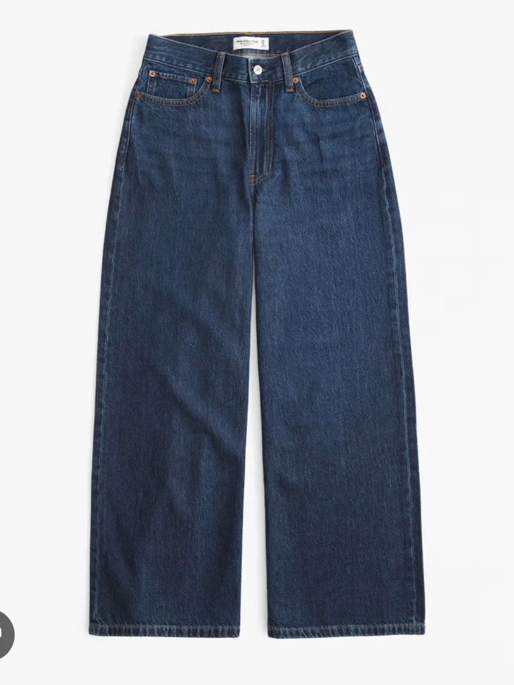 NWT Abercrombie & Fitch Cropped Wide Leg High Rise Jeans 90s Inspired Clean Girl